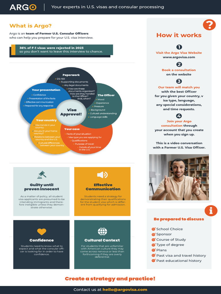 Argo Visa Interview Preparation Guide | PDF | Travel Visa | Consul ...