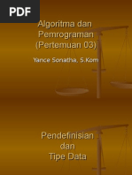 Download Presentasi 3 Tipe Data by api-3860309 SN7366487 doc pdf