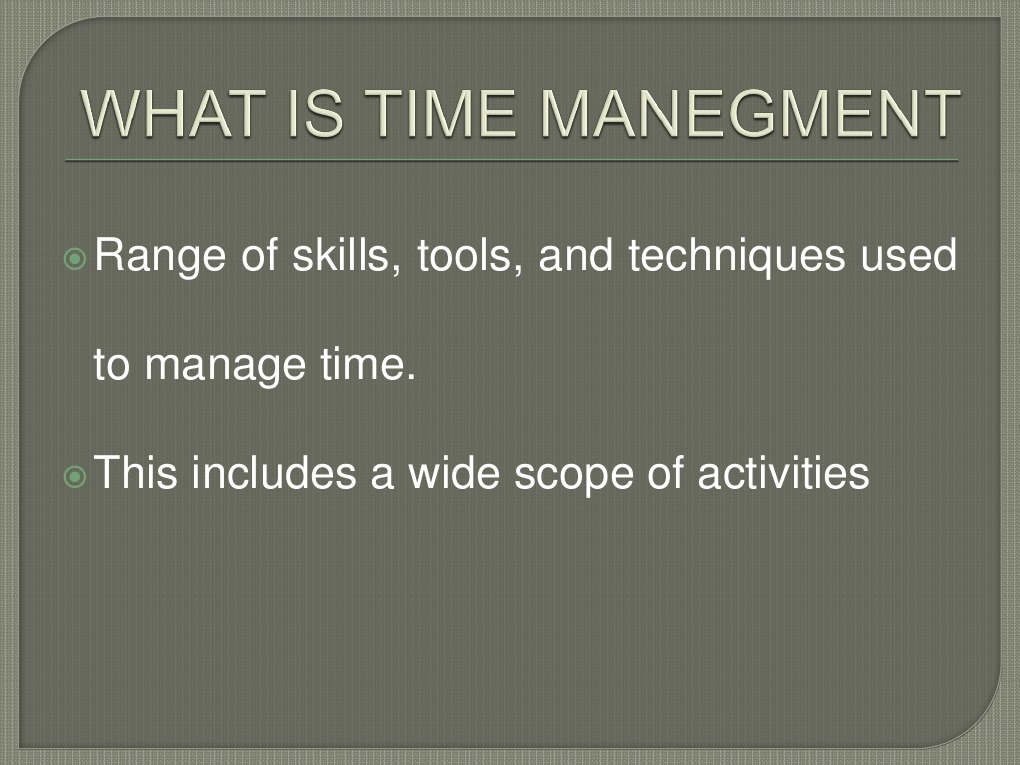 Time Management Techniques and Tools | PDF | Cognitive Science ...