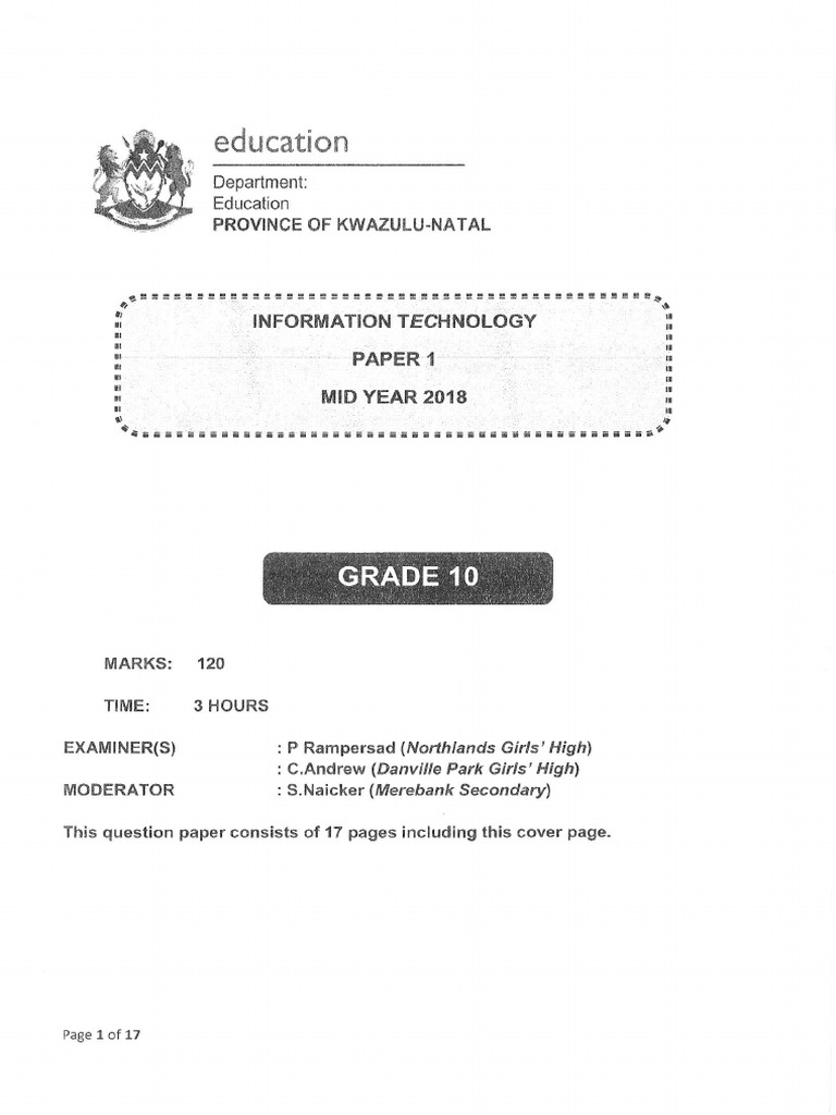 June p1 qp only pdf