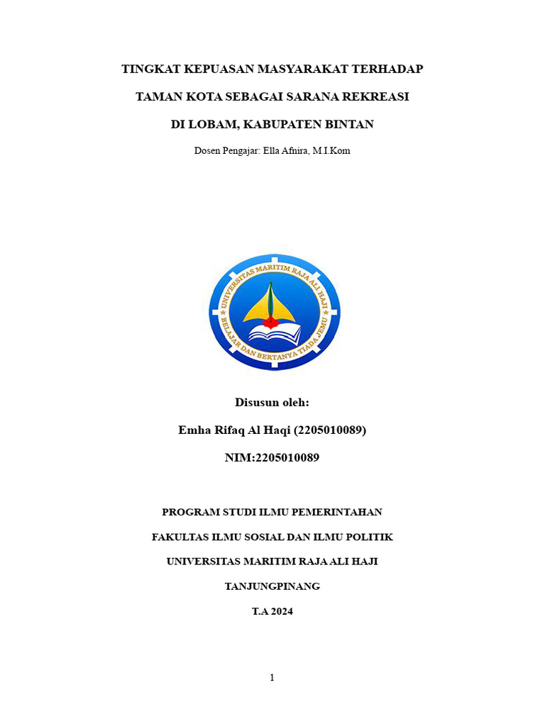 Kuantitatif Emha Rifaq Alhaqi (2205010089) | PDF