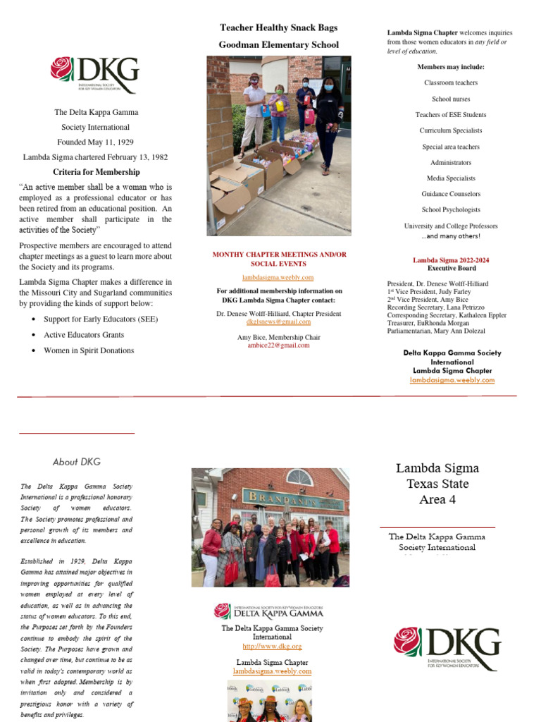 Delta Kappa Gamma Lambda Sigma Overview | PDF