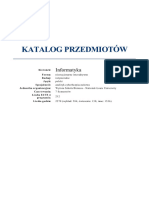 Analityk Cyberbezpieczeństwa - Program Studiów