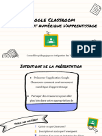 Google Classroom Comme Environnement Numérique d&#039 Apprentissage