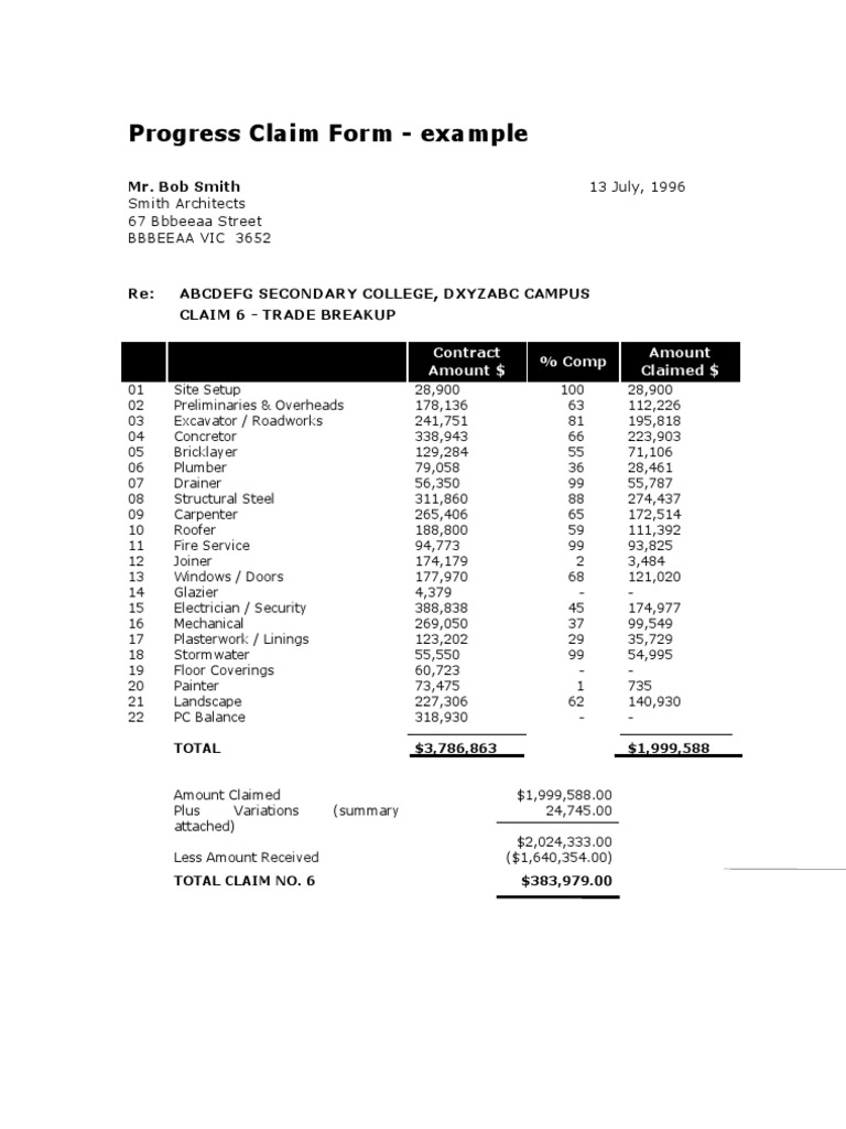 Claim Form | PDF