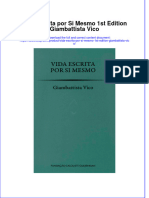Download pdf of Vida Escrita Por Si Mesmo 1St Edition Giambattista Vico full chapter ebook 