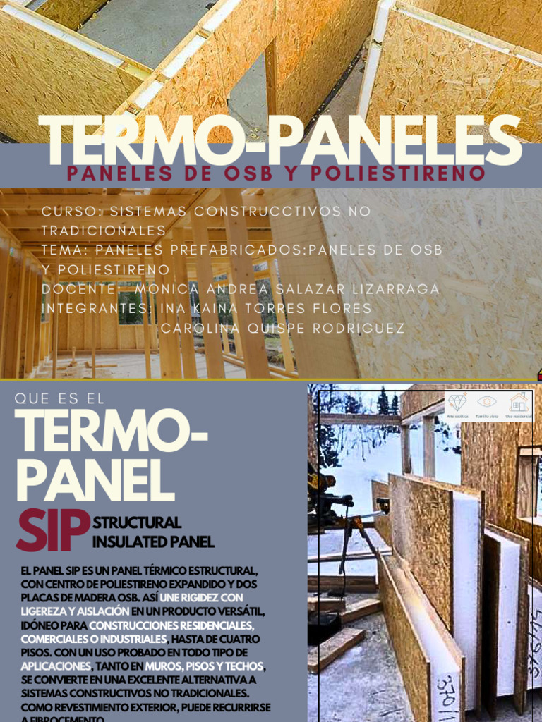 Termo-Panels: Construcción Eficiente | PDF | Aislamiento térmico | pared