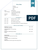 Daftar Riwayat Hidup (CV)