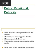 Public Relation & Publicity