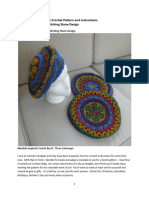Twilight Mandala Beret Crochet Pattern