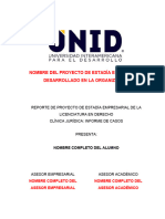 Formato PROYECTO APLICATIVO ESTADÍA - DERECHO