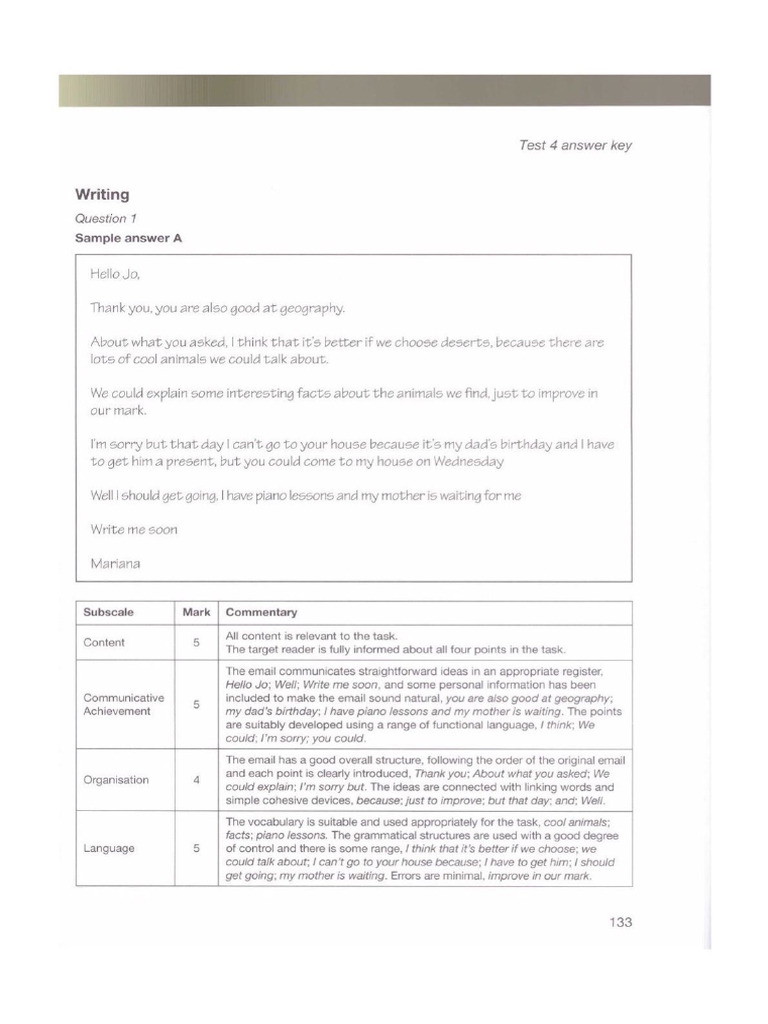 Modele de Compuneri Test 4 | PDF