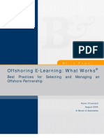 Offshoring E Learning  what works