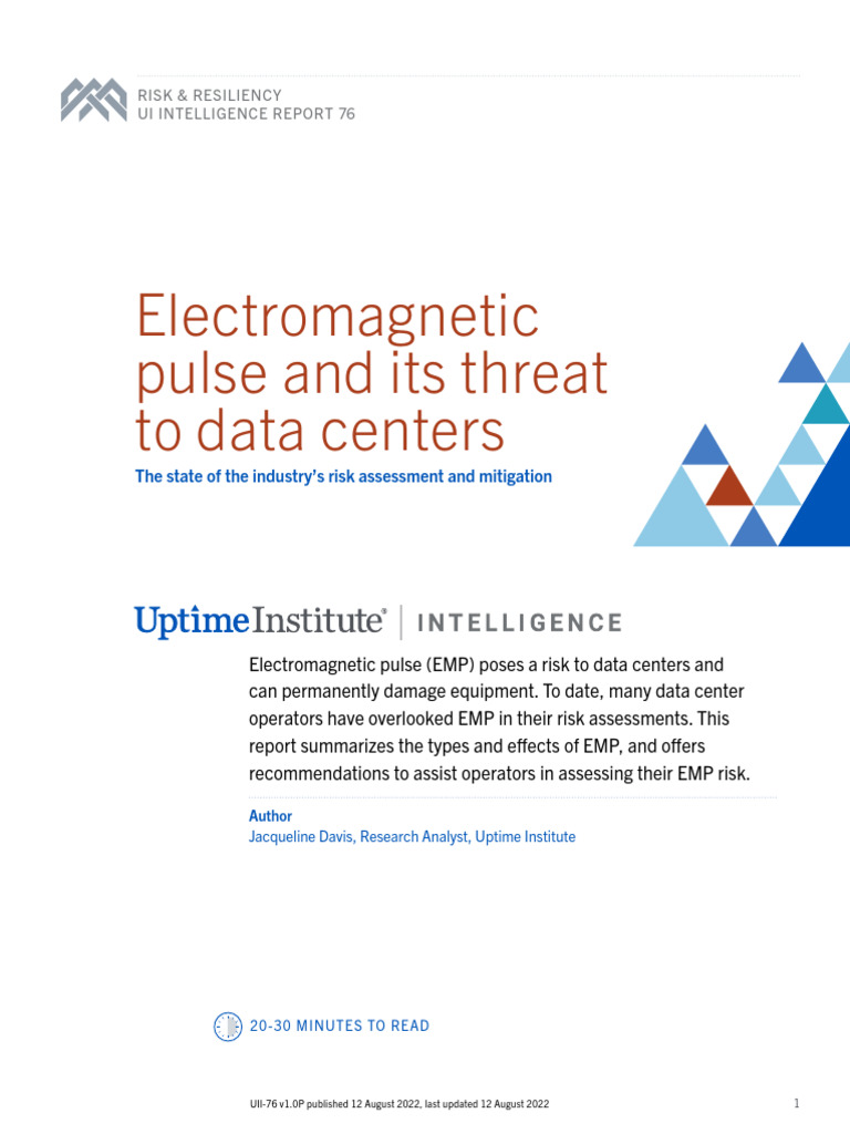 EMP Risks for Data Centers Explained | PDF | Electrical Engineering ...
