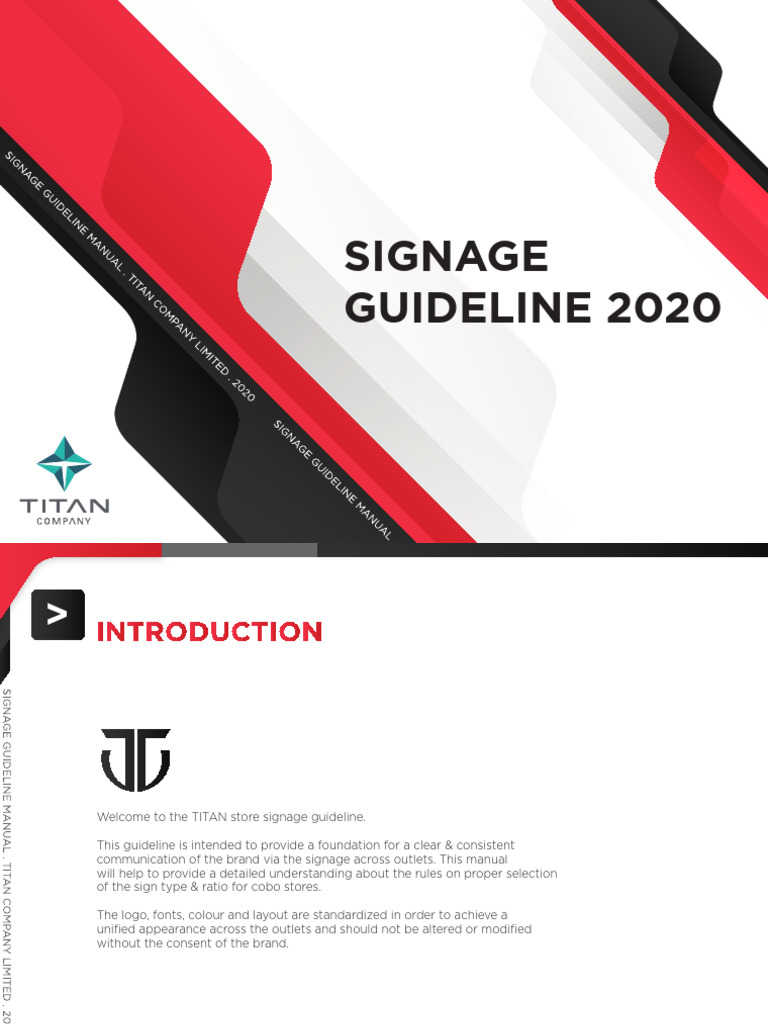 01. TITAN Signage Manual PDF Typefaces Design