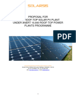 Proposal for 1 Kwp Roof Top Solar Pv Pla