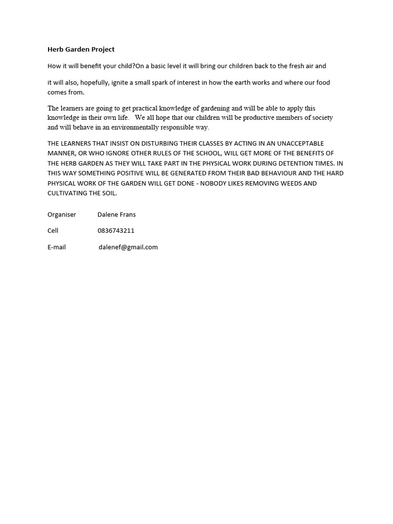 Herb Garden Pdf Wellness