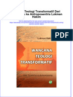 Full Download Wacana Teologi Transformatif Dari Teosentris Ke Antroposentris Lukman Hakim Online Full Chapter PDF