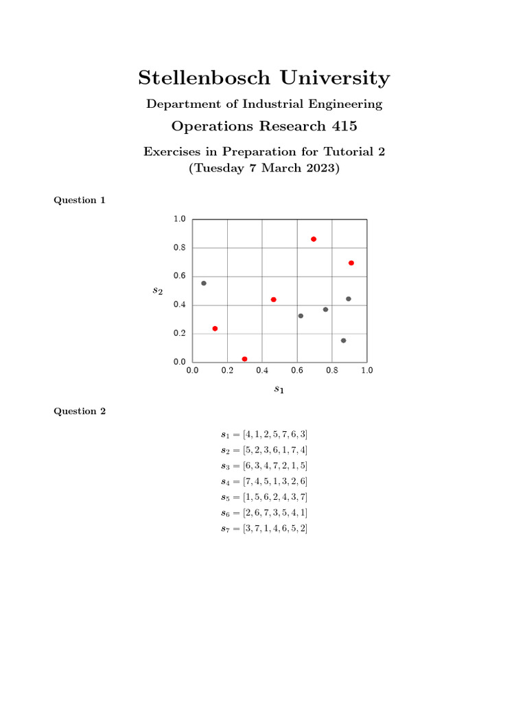 Operations Research Tutorial Prep | PDF | Decision Theory ...