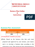 Business Plan Outline & Instructions