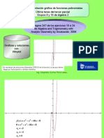 Epresentación Gráfica de Funciones Polinomiales Última Tarea Del Tercer Parcial Grupos 8 y 16 de Álgebra 2