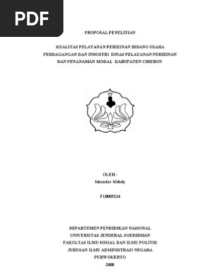 Skripsi Administrasi Publik Kualitatif Ide Judul Skripsi Universitas