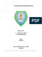 Laporan Praktikum Bioteknologi: Disusun Oleh: 1. Avelisza Setya Husna 2. Syifa Khoirunnisa