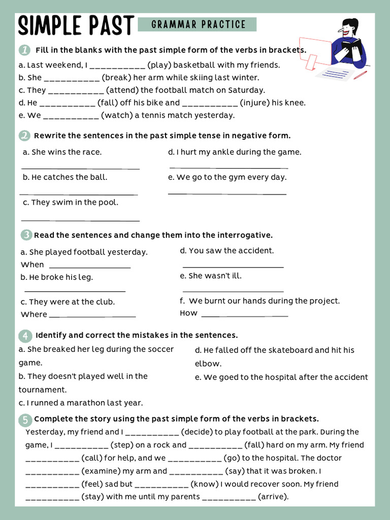 Simple Past Grammar Practice Worksheet | PDF