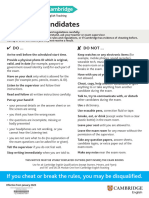 Cambridge Assessment English - Notice To Candidates