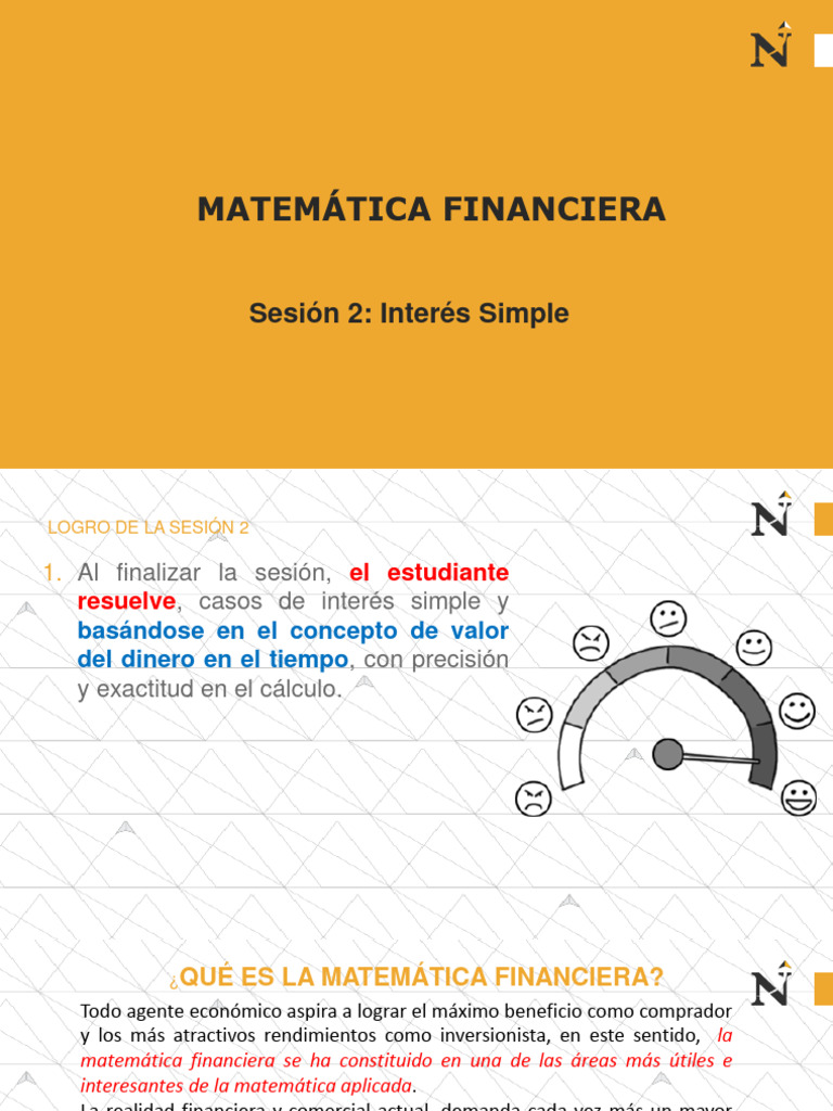 Interés Simple en Matemática Financiera | PDF | Finanzas Matemáticas ...