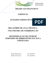 Relatório de Aula Prática 5 - Permaganometria