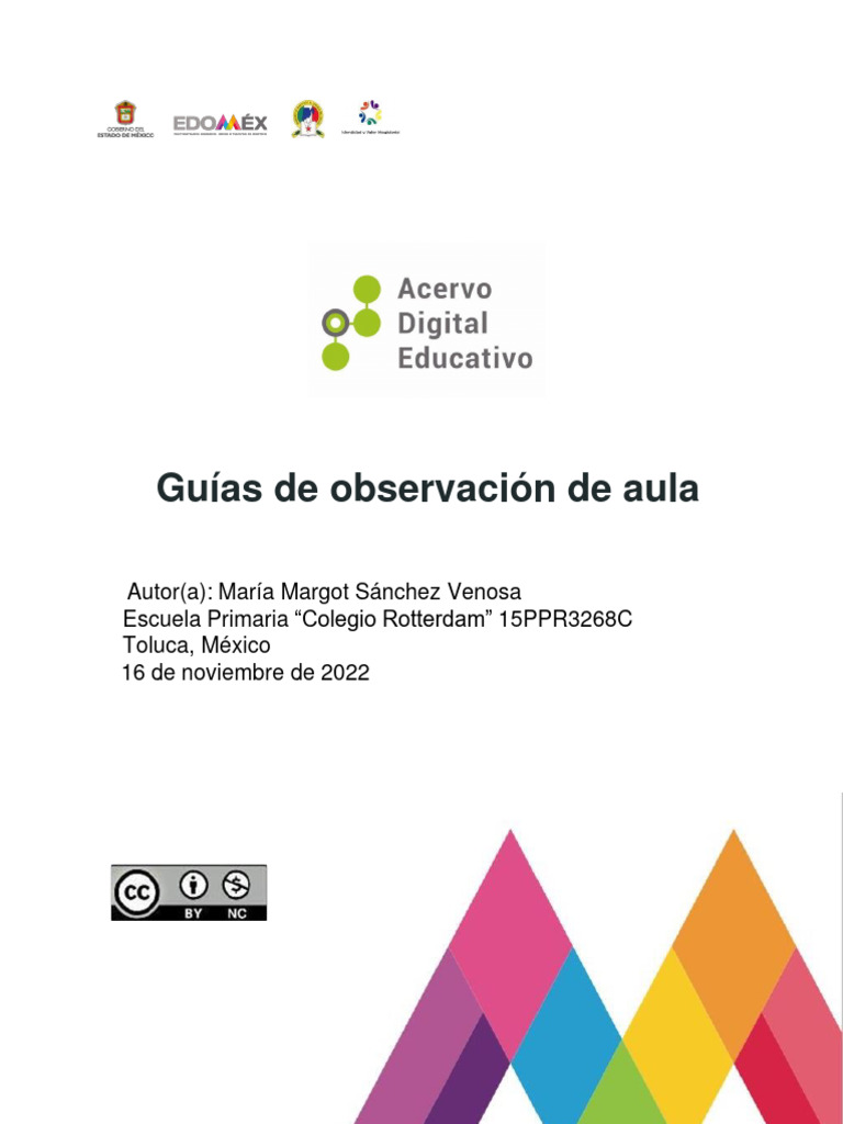 Guía de Observación en el Aula | PDF | Evaluación | Maestros