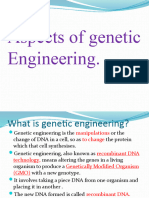 Aspects of genetic Engineering