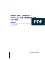 Mobile Intel Pentium 4 Processor With 533 MHZ Front Side Bus