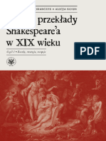 Polskie Przeklady Shakespearea Czesc 1