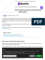 How To Create A PDF Graphic Design Portfolio (Step by Step Guide)