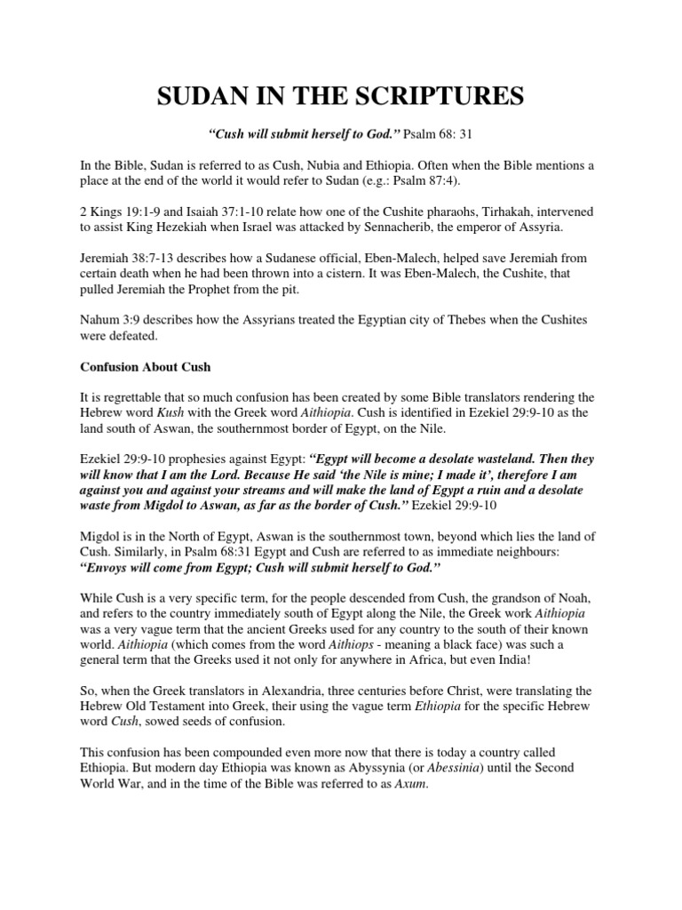 Land of Cush PDF Sudan Religion And Belief