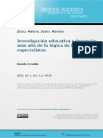 Botto-Malena_Dubin-Mariano_Investigación educativa y docencia