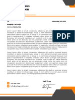 Orange Modern Letterhead12