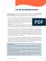 INTRODUÇÃO À LINGUA PORTUGUESA - Tipos de Interpretação