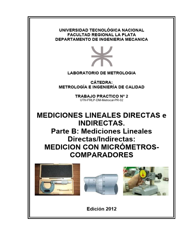 Mediciones Lineales con Micrómetros | PDF | Medición | Calibración