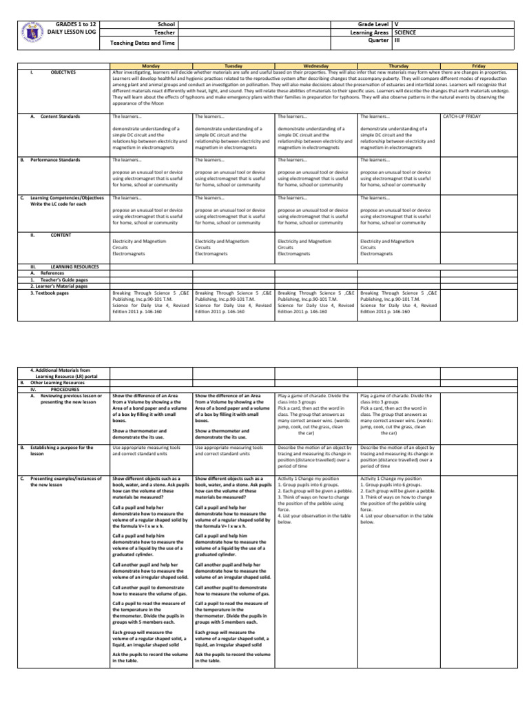 Grade 5 dll science 5 q3 week 3 pdf fahrenheit temperature