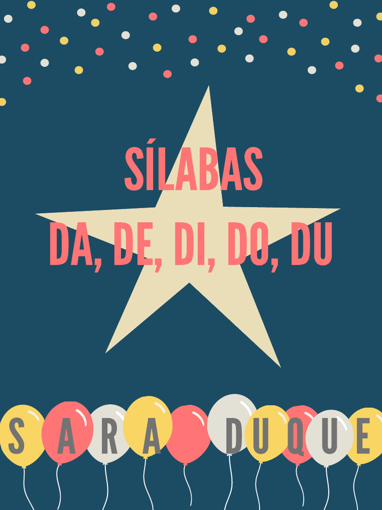 Syllabes DA, DE, DI, DO, DU | PDF