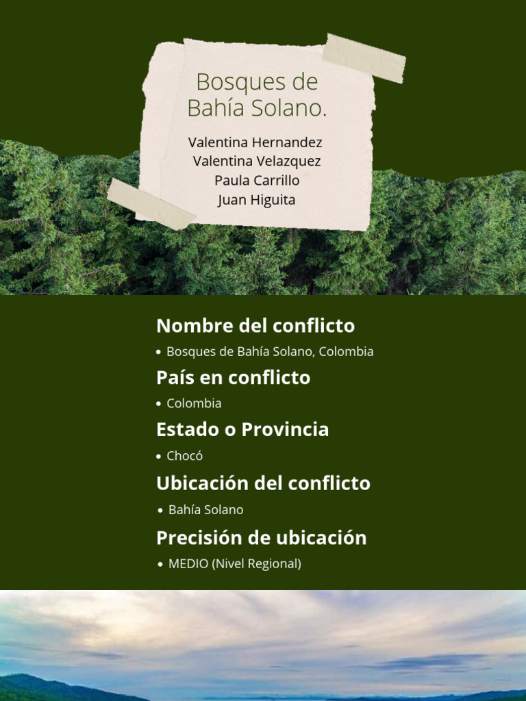Conflicto Ambiental en Bahía Solano | PDF | Los bosques | Deforestación