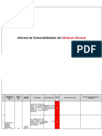 Informe de Vulnerabilidades Del Almacen General