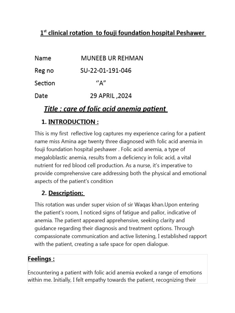 Sem 4, 1st Rotaion To FFH | PDF | Patient | Empathy