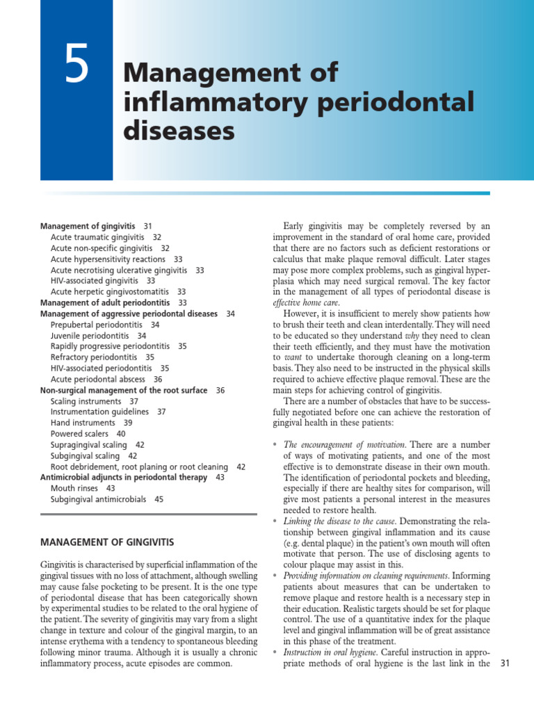5.Management of inflammatory periodontal diseases | PDF ...