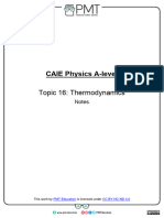 Notes - Topic 16 Thermodynamics - CAIE Physics A-Level