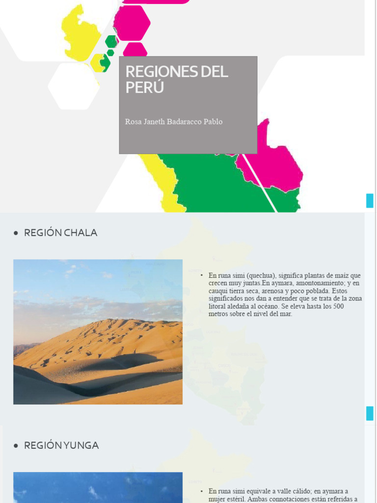 Regiones Geográficas del Perú | PDF | Perú | El nivel del mar
