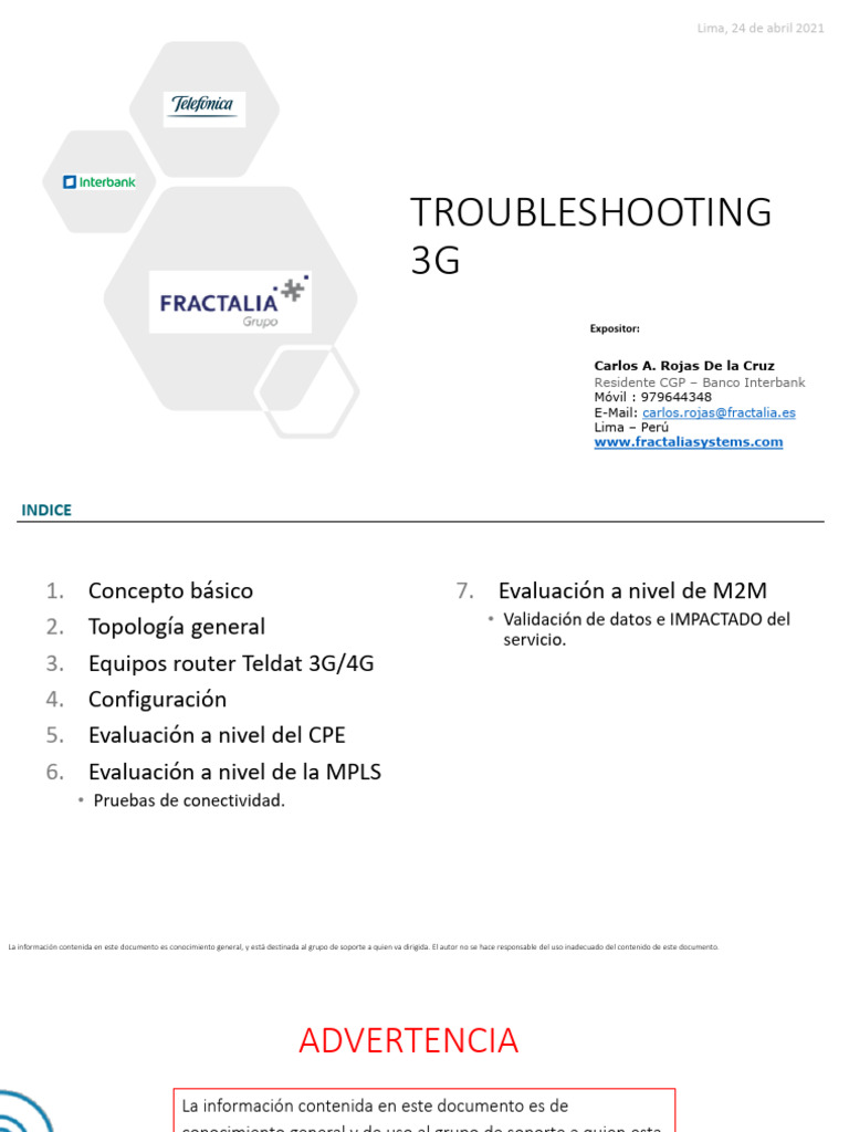 Solución de Problemas en 3G y 4G | PDF | 3 G | Enrutador (Computación)